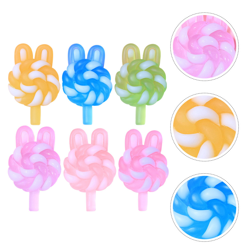 24Pcs Cute Cartoon Lollipop Ch - Crafting Resin ulasan dan harga