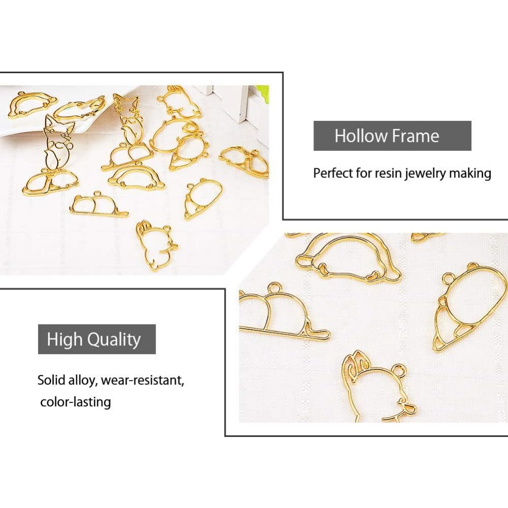 14pcs Hibernator Theme Open Be - Resin Jewelry Kit ulasan dan harga
