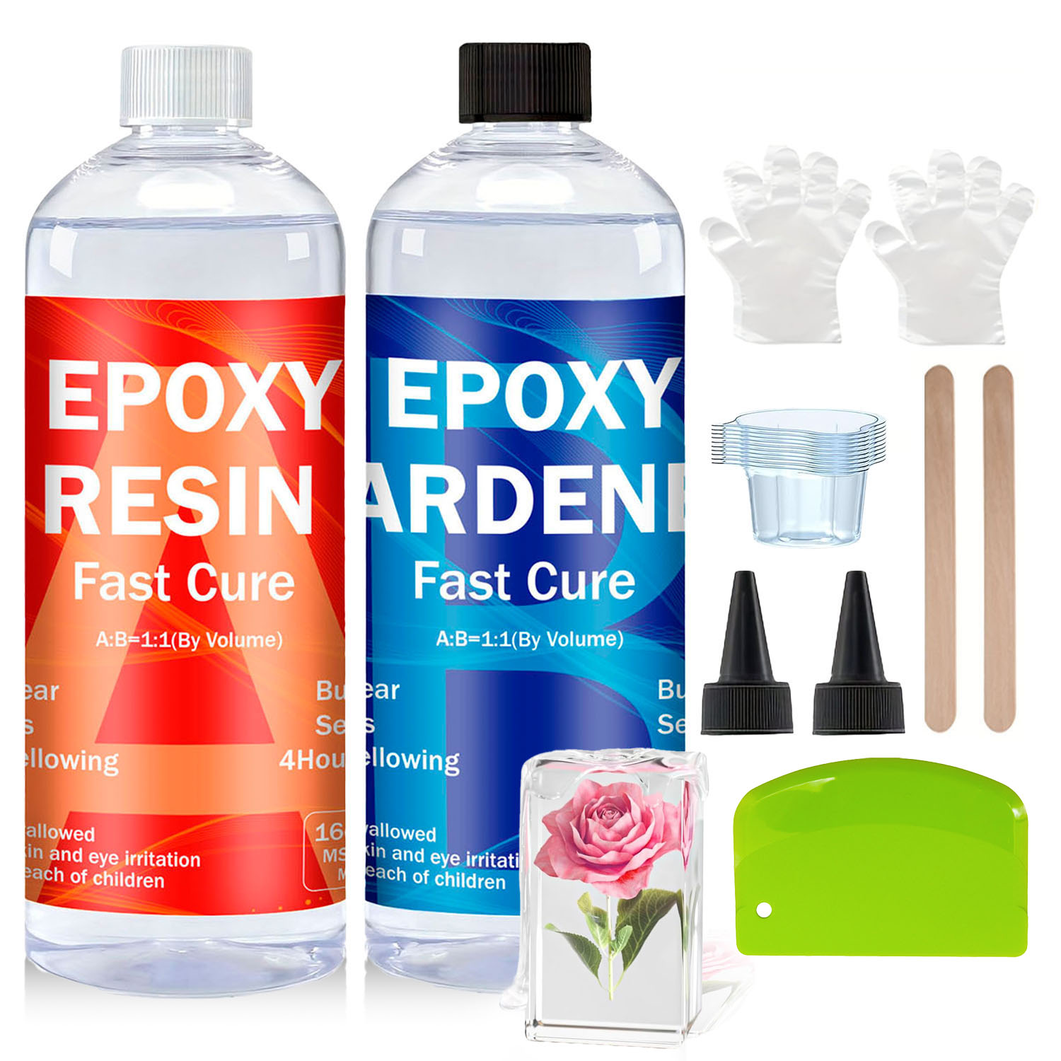 Clear Epoxy Resin Kit 8oz/16oz - Resin Jewelry Kit ulasan dan harga