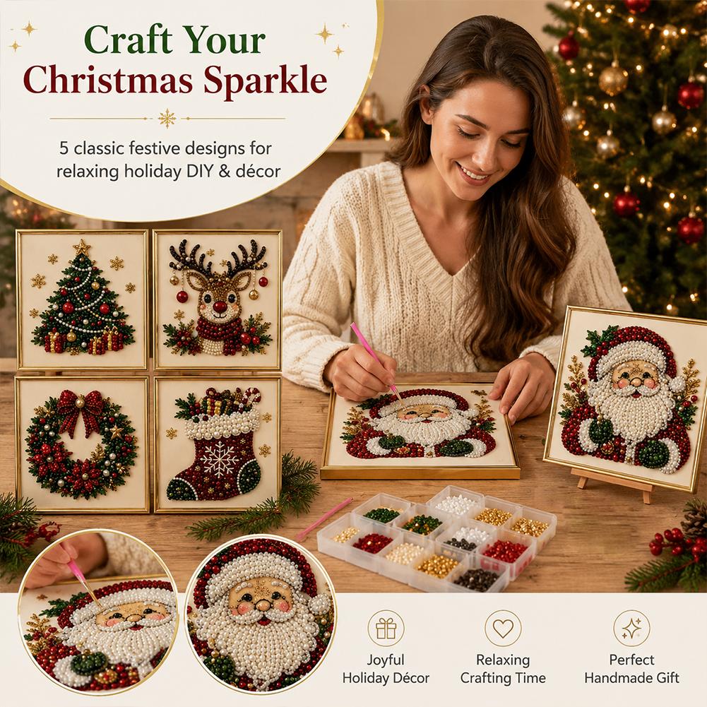 Christmas Santa Claus Pearl Ar - Resin Craft Kit ulasan dan harga