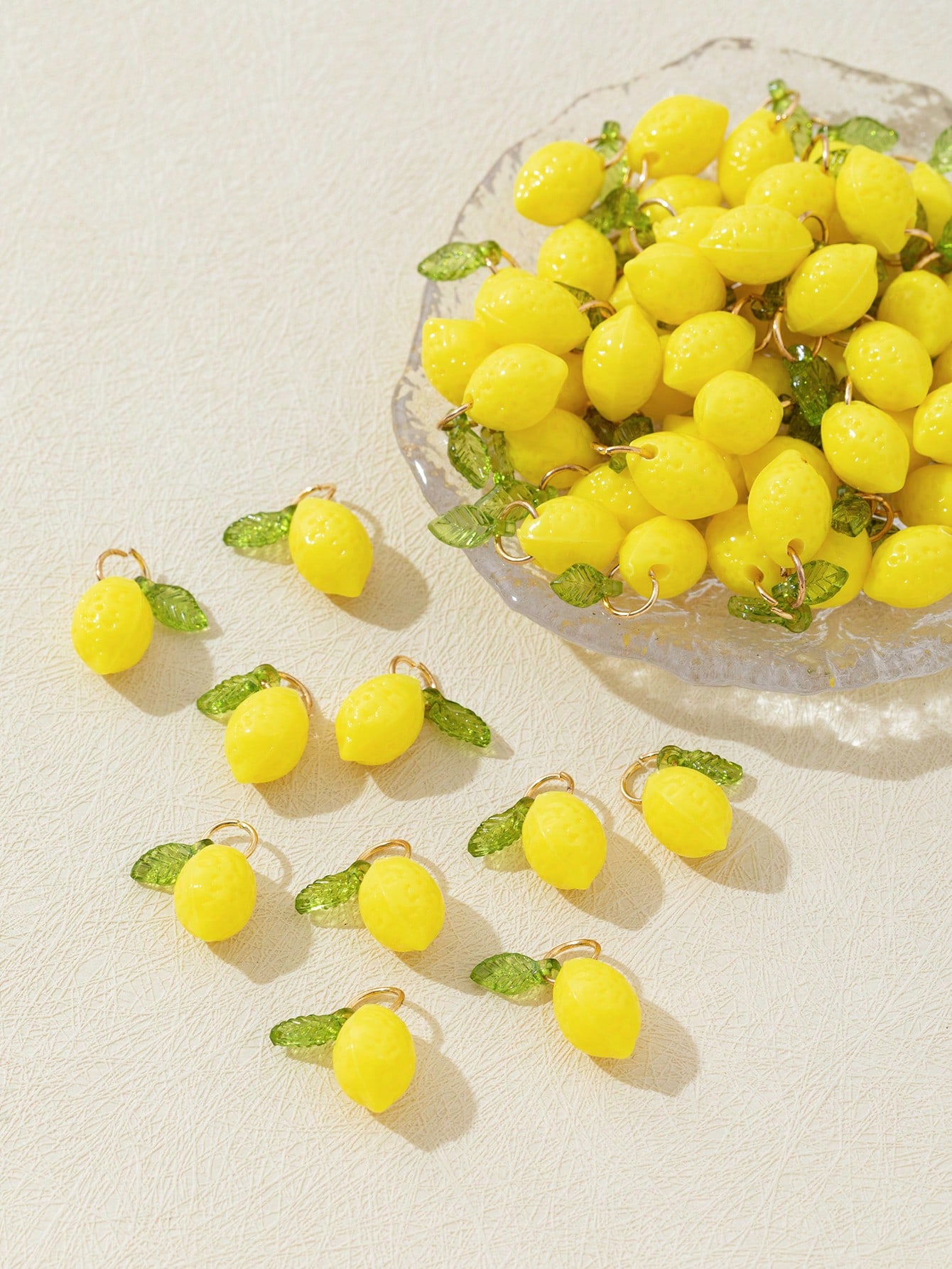 10Pcs 3D Lemon Resin Charms Pe - Resin Craft Supplies ulasan dan harga