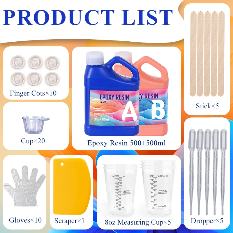 Easy Mixing Epoxy Resin Kit Cr - Resin Jewelry Kit ulasan dan harga