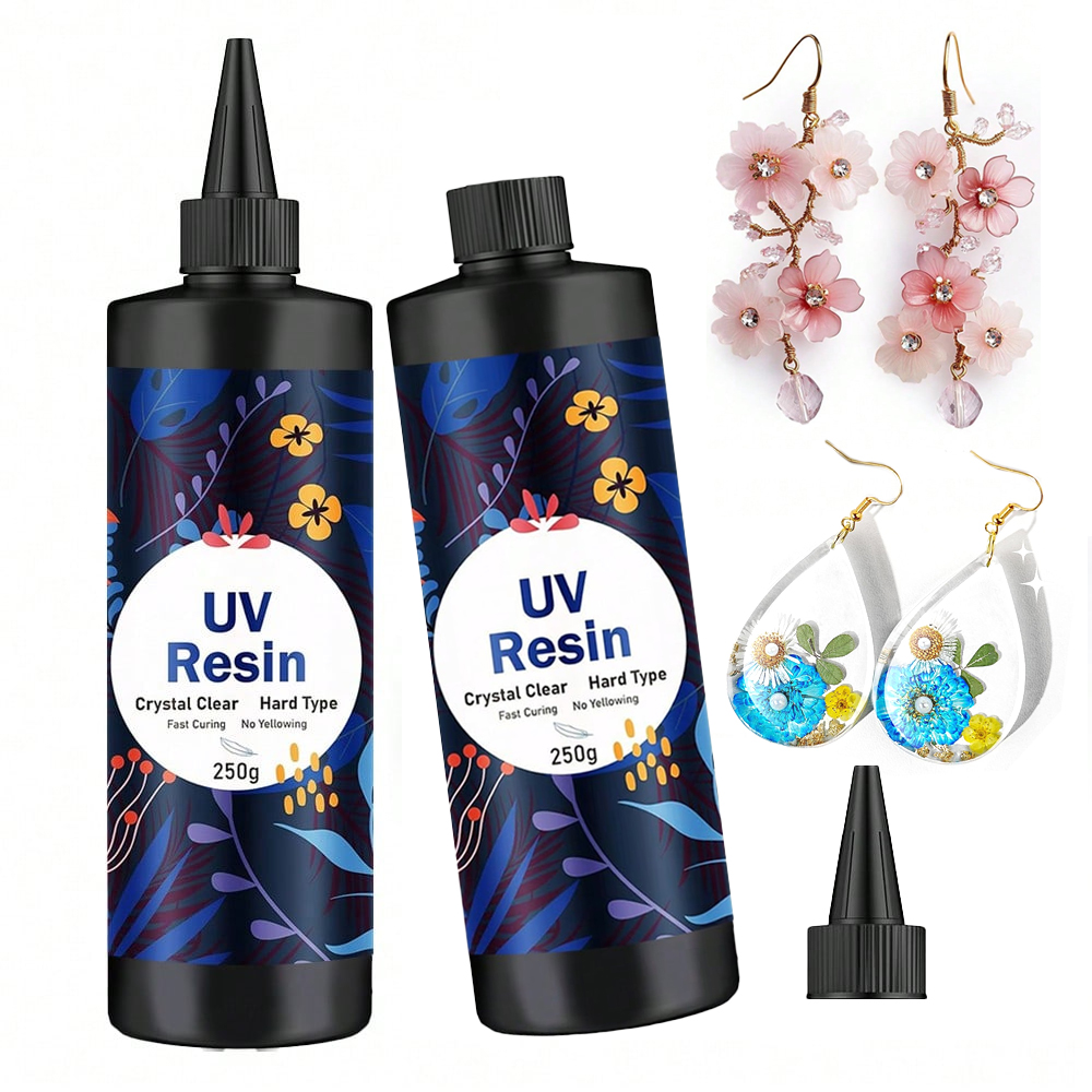 250g/500g UV Resin Clear Hard  - Resin Jewelry Kit ulasan dan harga