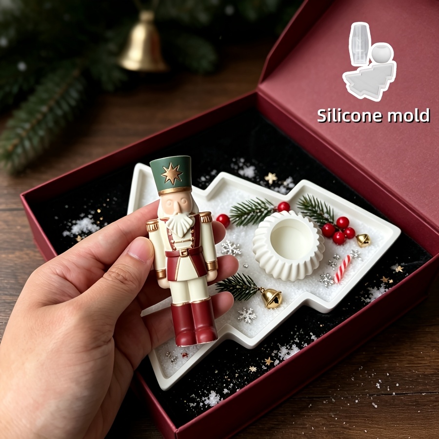 3pcs Nutcracker Soldier Spheri - Silicone Mold Tray ulasan dan harga