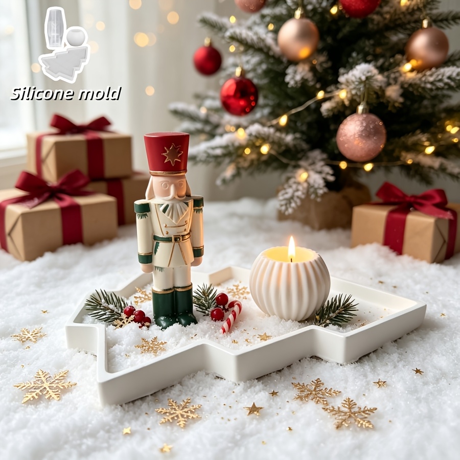 3pcs Nutcracker Soldier Spheri - Silicone Mold Tray ulasan dan harga
