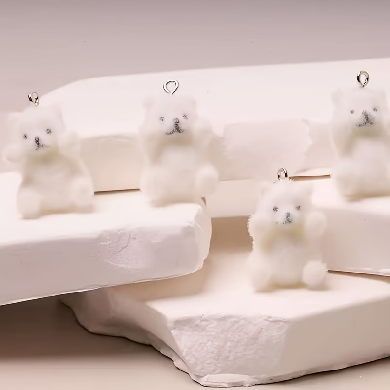 6Pcs Polar Bear Resin Charms C - Resin Craft Supplies ulasan dan harga