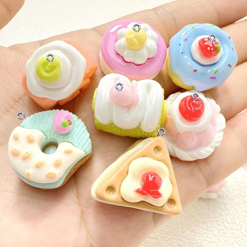 10Pcs Mini Simulated Cute Cake - Resin Craft Supplies ulasan dan harga