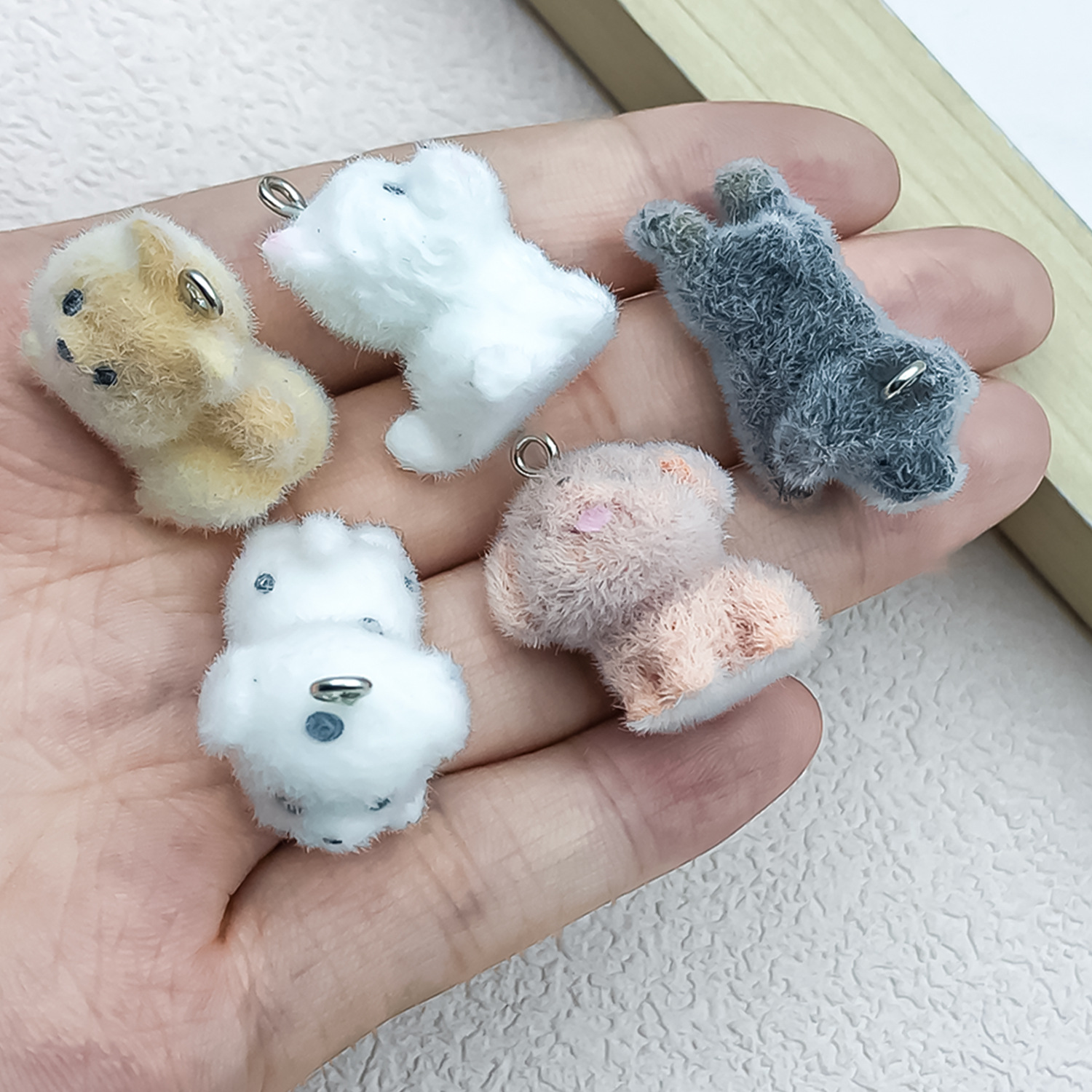 5pcs&1pc Flocked Resin Animal  - Resin Craft Kit ulasan dan harga
