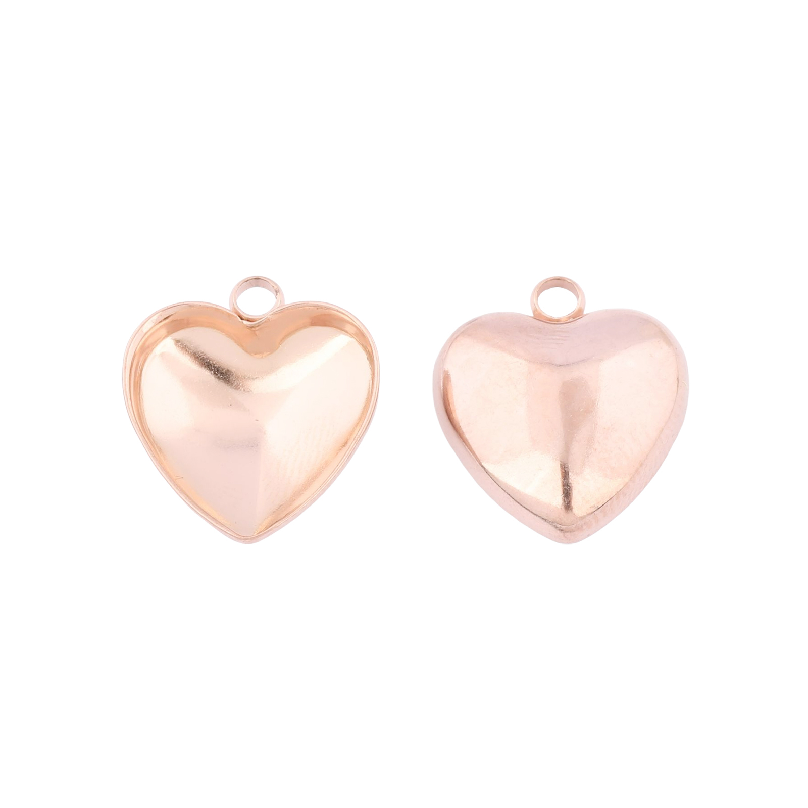 20pcs Stainless Steel 12mm Hea - Bezels Set Pendant ulasan dan harga