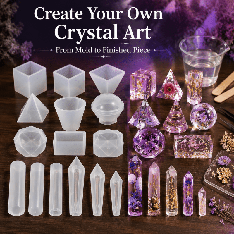 15pcs Crystal Resin Silicone M - Resin Jewelry Kit ulasan dan harga