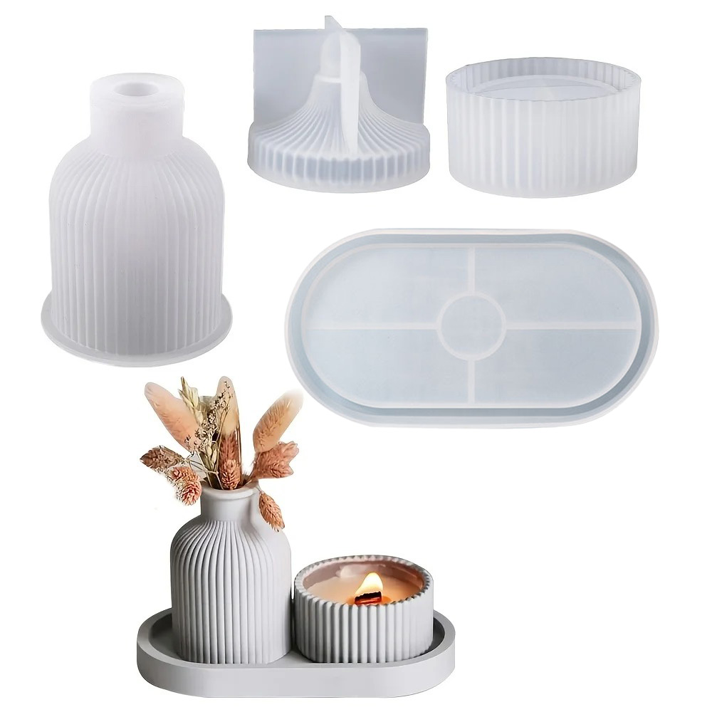 4pcs Silicone Molds Oval Tray  - Silicone Mold Tray ulasan dan harga