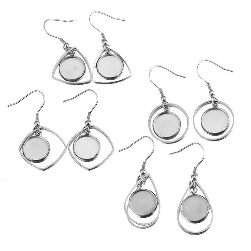 10pc Stainless Steel Tray Beze - Bezels Set Pendant ulasan dan harga