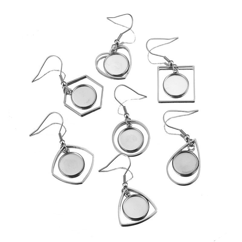 10pc Stainless Steel Tray Beze - Bezels Set Pendant ulasan dan harga