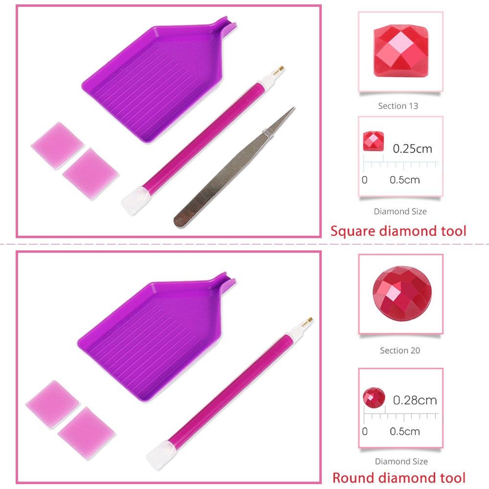 Momoart 5D DIY Diamond Mosaic  - Resin Craft Kit ulasan dan harga