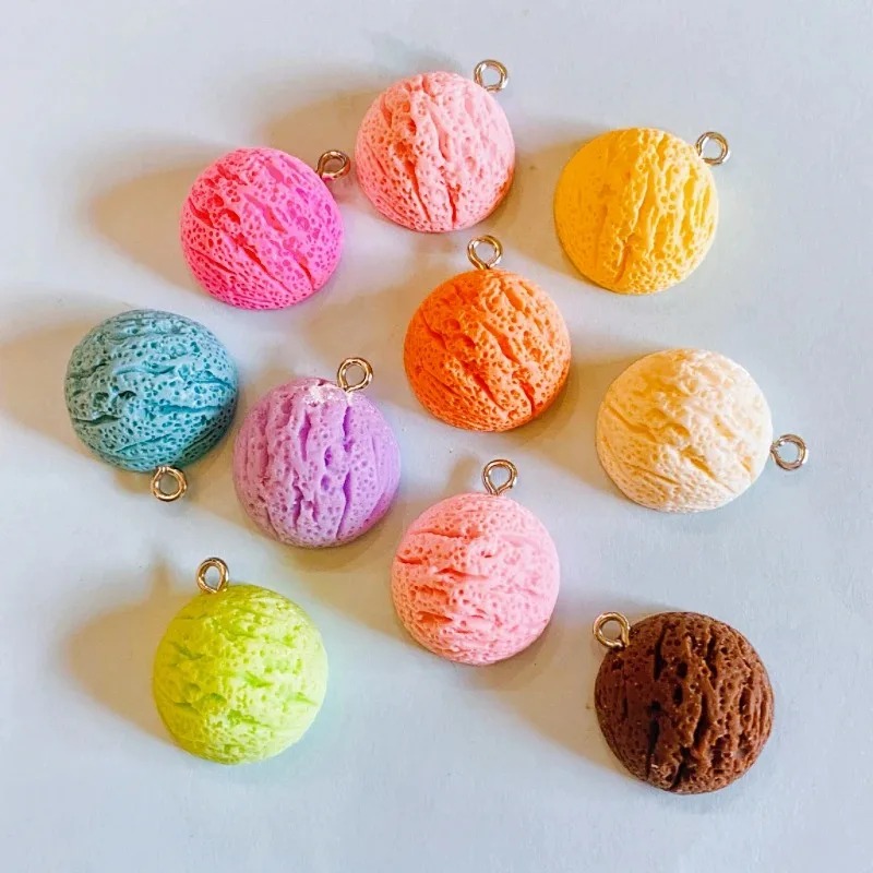 10Pcs Kawaii Macaron Ice Cream - Resin Craft Supplies ulasan dan harga