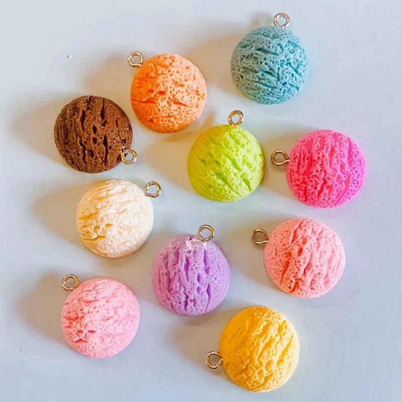 10Pcs Kawaii Macaron Ice Cream - Resin Craft Supplies ulasan dan harga