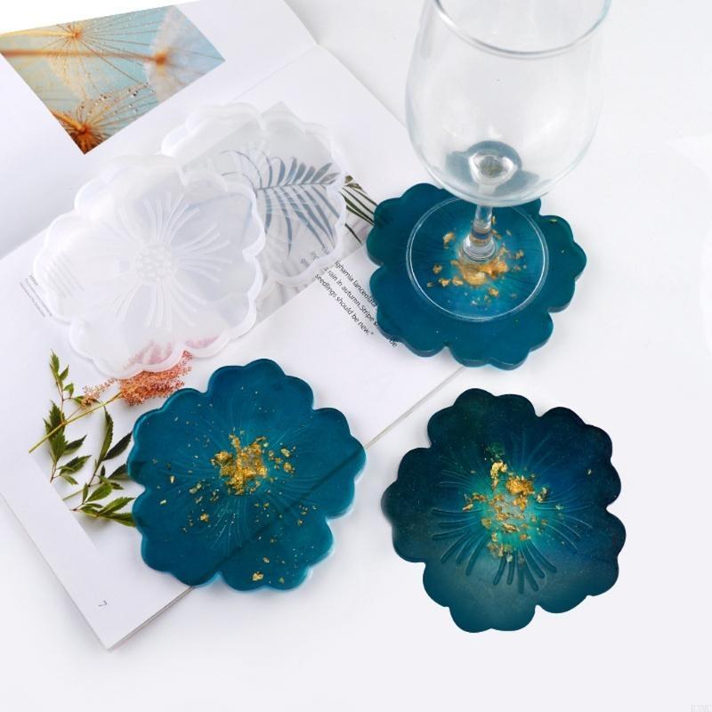 R3MC 2Pcs DIY Flower Silicone  - Geode Mold Silicone ulasan dan harga