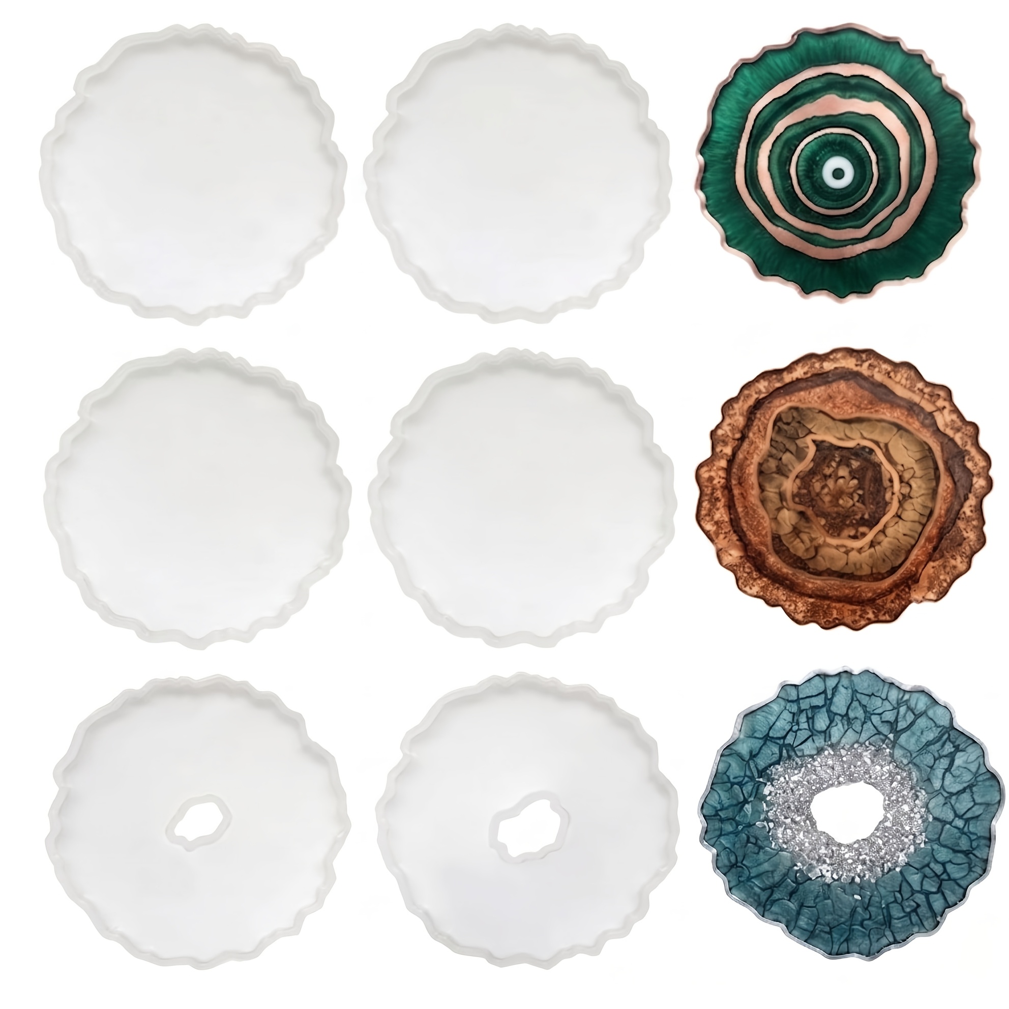 6pcs Irregular Agate Geode Coa - Geode Mold Silicone ulasan dan harga